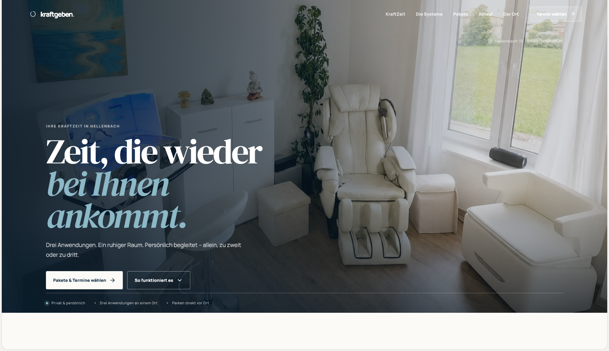 Vorschau der Webseite KraftGeben